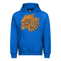 Cobalt leopard glitter patch Urban Hoodie - AdoDesignShop