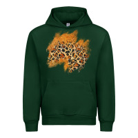 Forest Green leopard glitter patch Urban Hoodie - AdoDesignShop