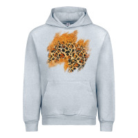 Heather Grey leopard glitter patch Urban Hoodie - AdoDesignShop