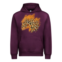 Mauve Wine leopard glitter patch Urban Hoodie - AdoDesignShop