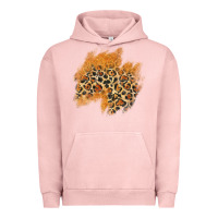 Pigment Salmon leopard glitter patch Urban Hoodie - AdoDesignShop