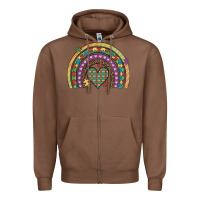 Chestnut autism awareness heart leopard rainbow Zipper Hoodie - Artiststas