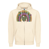 Sandshell autism awareness heart leopard rainbow Zipper Hoodie - Artiststas