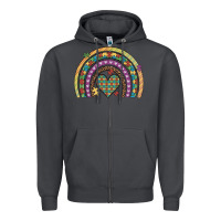Smoke autism awareness heart leopard rainbow Zipper Hoodie - Artiststas