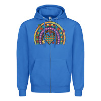 True Royal autism awareness heart leopard rainbow Zipper Hoodie - Artiststas