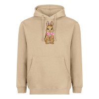 Mushroom easter rabbit pink flowers Heavyweight Hoodie - BarkalooDesign