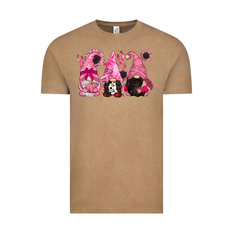 Breast Cancer Gnomes Vintage Tee by CowGirlArtShop | Teevron