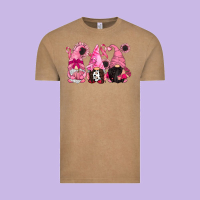 Breast Cancer Gnomes Vintage Tee Designed By Cowgirlartshop