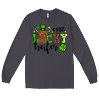 Smoke St. Patrick's Day One lucky Heifer Long Sleeve Tee - OliviaCreatesArt