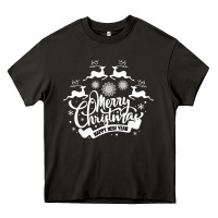 Asphalt Merry Christmas Happy New Year Heavy Core Tee - Bettercallsaul