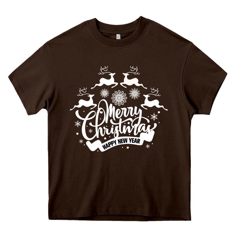 Merry Christmas Happy New Year Heavy Core Tee by Bettercallsaul | Teevron