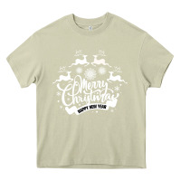 Mossy Merry Christmas Happy New Year Heavy Core Tee - Bettercallsaul