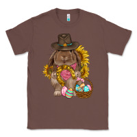 Chestnut Western Rabbit with sunflowers Easter Day Classic Tee - HowdyJamesFarm