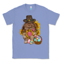 Colony Blue Western Rabbit with sunflowers Easter Day Classic Tee - HowdyJamesFarm
