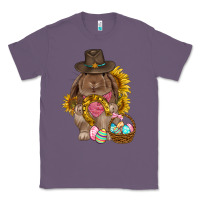 Lavender Western Rabbit with sunflowers Easter Day Classic Tee - HowdyJamesFarm