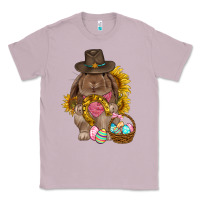 Lilac Western Rabbit with sunflowers Easter Day Classic Tee - HowdyJamesFarm