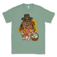 Sage Western Rabbit with sunflowers Easter Day Classic Tee - HowdyJamesFarm