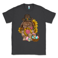 Smoke Western Rabbit with sunflowers Easter Day Classic Tee - HowdyJamesFarm
