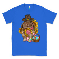 True Royal Western Rabbit with sunflowers Easter Day Classic Tee - HowdyJamesFarm