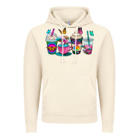 Vintage Artic tie dye coffee cups Vintage Hoodie - OliviaCreatesArt