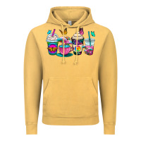 Vintage Mustard tie dye coffee cups Vintage Hoodie - OliviaCreatesArt
