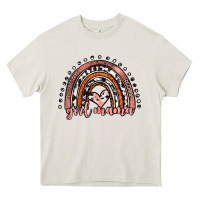 Cream girl mama western leopard rainbow Heavy Core Tee - JahusDesignShop