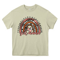 Mossy girl mama western leopard rainbow Heavy Core Tee - JahusDesignShop