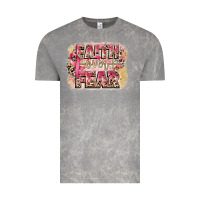 Cloud Rock faith over fear breast cancer 12 inches 300 dpi Vintage Tee - CowGirlArtShop