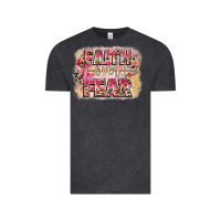 Vintage Black faith over fear breast cancer 12 inches 300 dpi Vintage Tee - CowGirlArtShop