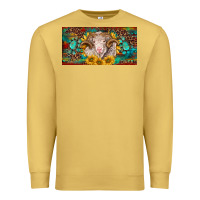 Antique Gold merino ram license plate Premium Sweatshirt - BarkalooDesign