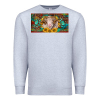 Heather Grey merino ram license plate Premium Sweatshirt - BarkalooDesign