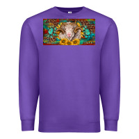 Purple merino ram license plate Premium Sweatshirt - BarkalooDesign
