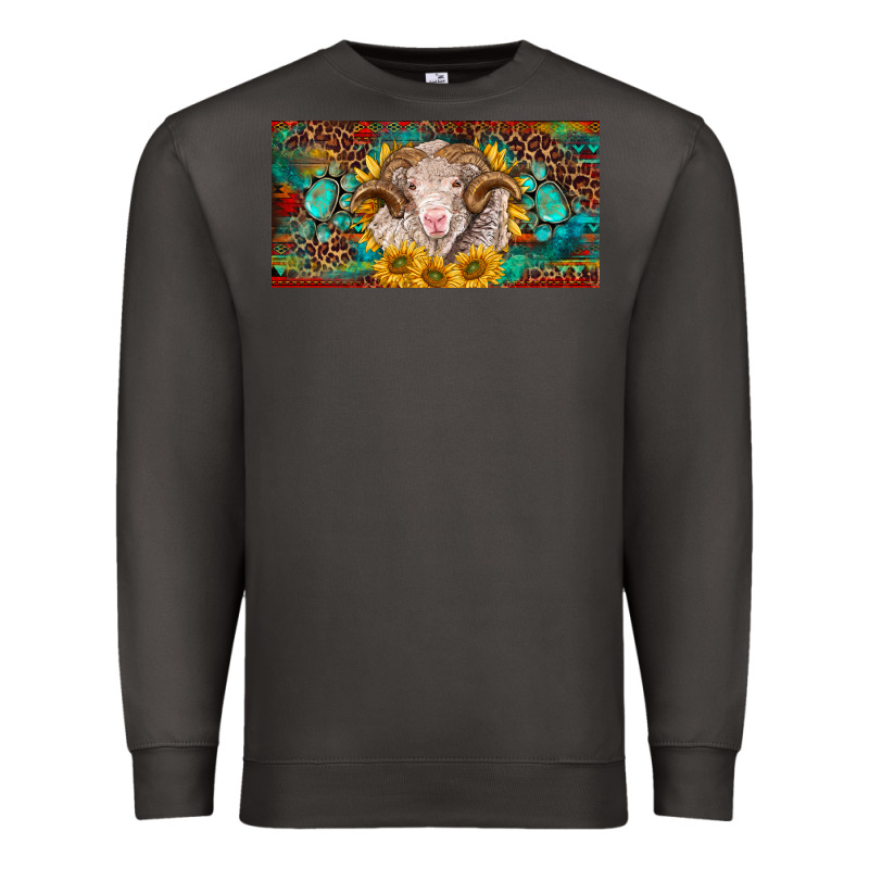 Merino Ram License Plate Premium Sweatshirt by BarkalooDesign | Teevron