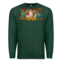 Sports Green merino ram license plate Premium Sweatshirt - BarkalooDesign