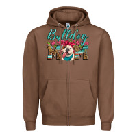 Chestnut english bulldog mom Zipper Hoodie - Artiststas