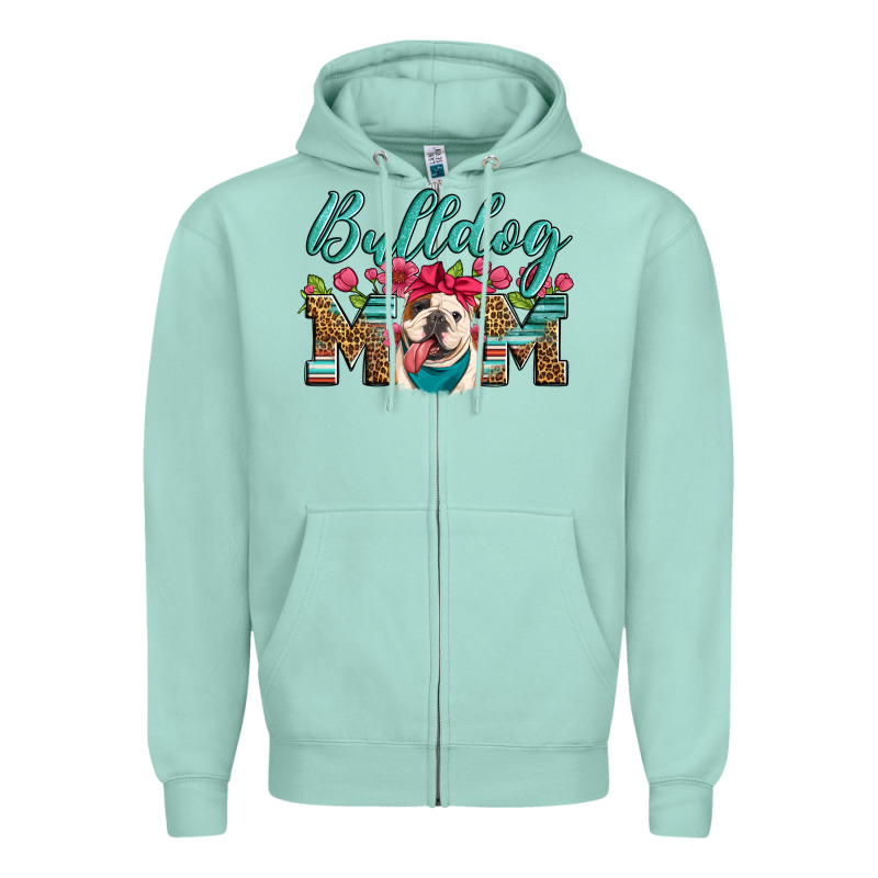 English Bulldog Mom Zipper Hoodie by Artiststas | Teevron