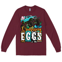 Easter Day Monster Truck Crushing Eggs Long Sleeve Tee | Teevron
