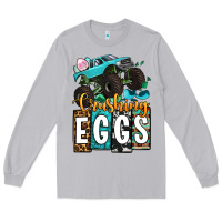 Moon Dust Easter Day Monster truck crushing eggs Long Sleeve Tee - OliviaCreatesArt
