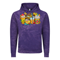 Cloud Purple school bus coffee cups Vintage Hoodie - OliviaCreatesArt