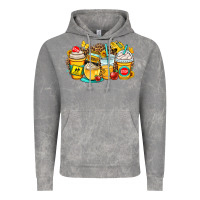 Cloud Rock school bus coffee cups Vintage Hoodie - OliviaCreatesArt