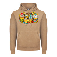 Vintage Coffee school bus coffee cups Vintage Hoodie - OliviaCreatesArt