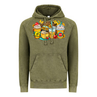 Vintage Olive school bus coffee cups Vintage Hoodie - OliviaCreatesArt