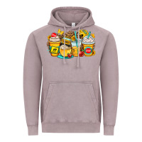 Vintage Zinc school bus coffee cups Vintage Hoodie - OliviaCreatesArt
