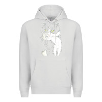 Dove Grey tuxedo cat t  shirt tuxedo cat t  shirt Premium Hoodie - longCreatives