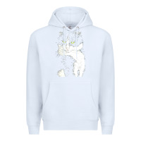 White tuxedo cat t  shirt tuxedo cat t  shirt Premium Hoodie - longCreatives