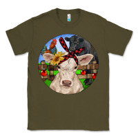 Army Green Christmas Charolais Calf Black Angus Bull And Roos Classic Tee - RanaPortraitStore