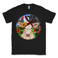 Black Christmas Charolais Calf Black Angus Bull And Roos Classic Tee - RanaPortraitStore