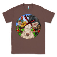 Chestnut Christmas Charolais Calf Black Angus Bull And Roos Classic Tee - RanaPortraitStore