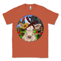 Copper Christmas Charolais Calf Black Angus Bull And Roos Classic Tee - RanaPortraitStore