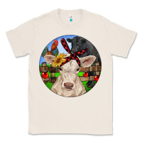 Natural Christmas Charolais Calf Black Angus Bull And Roos Classic Tee - RanaPortraitStore